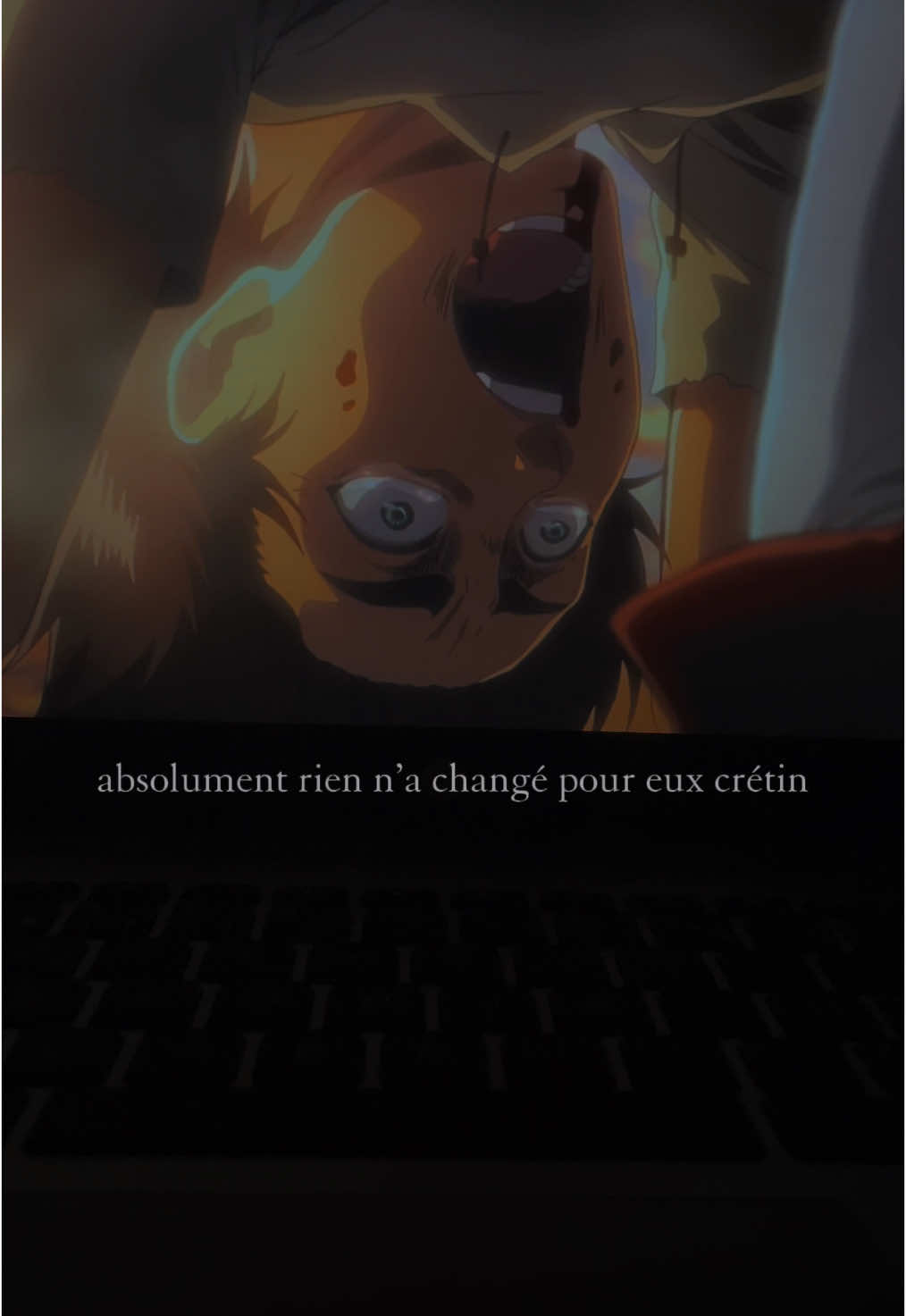 tu es un incapable…#citation #snk #animeedit #triste 