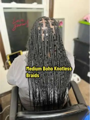 Headline: ✨ Get the Ultimate Boho Vibe with Knotless Braids! ✨ Ready to slay all day with these effortlessly chic, boho-inspired knotless braids? 😍 Perfect for any occasion, these braids offer a natural, lightweight feel with minimal tension on your scalp! Plus, the added boho flair gives it that carefree, stylish vibe. 🌿🌸 Swipe for some serious braid inspo, from subtle waves to gorgeous curls, making these knotless braids the perfect hairstyle for a laid-back, yet stunning look. ✨ Tag someone who needs to try these braids! 💁🏾‍♀️👯‍♀️  #braidsbykeshia #KnotlessBraids #BohoVibes #HairInspo #BraidedBeauty #NaturalHair #ProtectiveStyles #BohoChic #EasyBreezy #SummerHair #TrendyBraids #BraidsOnFleek #BohoStyle #fyp #braidersontiktok #braidertiktok #braider