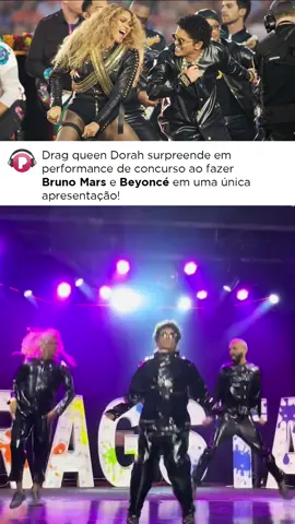 A drag queen Dorah surpreendeu na semifinal do concurso Drag Star ao realizar a apresentação de Bruno Mars e Beyoncé no SuperBowl! E não, ela não foi apenas a Bey... ela representou os dois! O vídeo começou a viralizar nas redes sociais e a drag foi aclamadíssima pela transformação genial! A final do concurso acontece na próxima semana, dia 11! Será que ela leva?