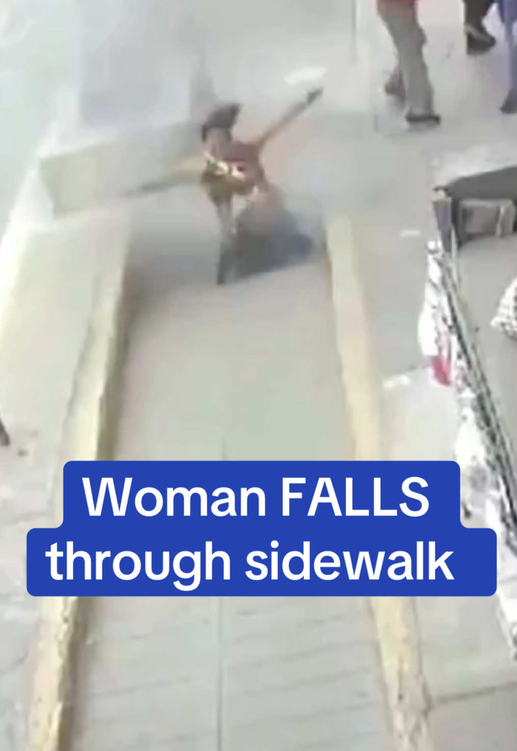 A woman is seen falling through a sidewalk in Peru after an electrical unit exploded beneath her.  A maintenance issue with a cable reportedly led to an electrical overload, which caused the explosion. The woman was reportedly in stable condition and the energy company, Plus Energia, has denied responsibility.              #explosion #peru #accident #news #video 