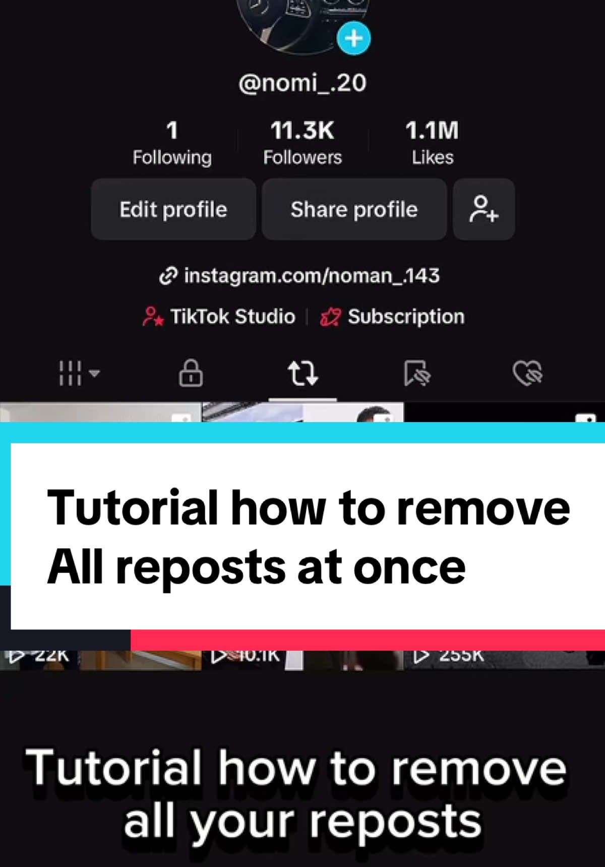 How to remove all reposts #tutorial #2024 #remove #repost #fy #highlight #instagram 