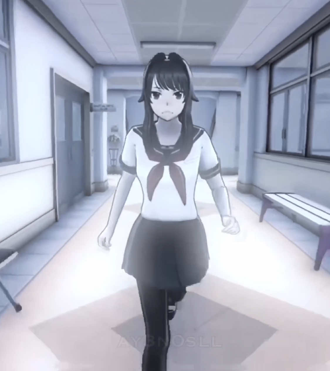 AYANO WALKS LIKE A PRINCESS 😭 || #ay3n0sll #ay3n0sll_edits #edit #vsp #yanderesimulator #yanderesimulatoredit #ayanoaishi 