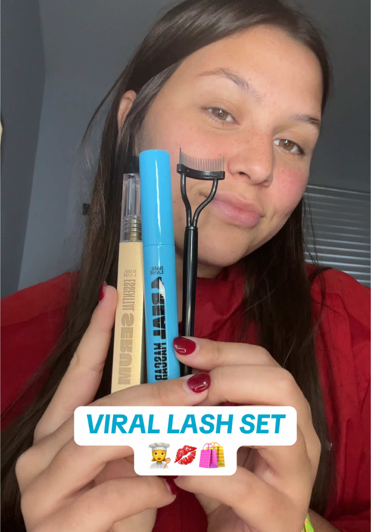 my new favorite products 💋🩵 #babelashserum #TikTokShop #babelash #lashes #eyelashes #creatorsearchinsights #content #contentcreator #tts #ttshop #link 