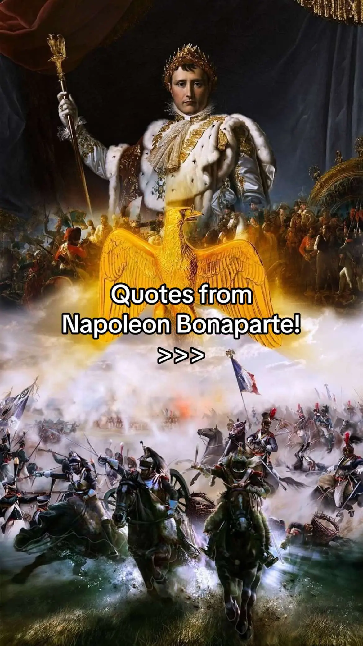 His quotes are as good as his military strategies!🇫🇷🔝 #napoleon #napoleonbonaparte #france #french #frenchhistory #history #quotesaesthetic #foryour #fyp