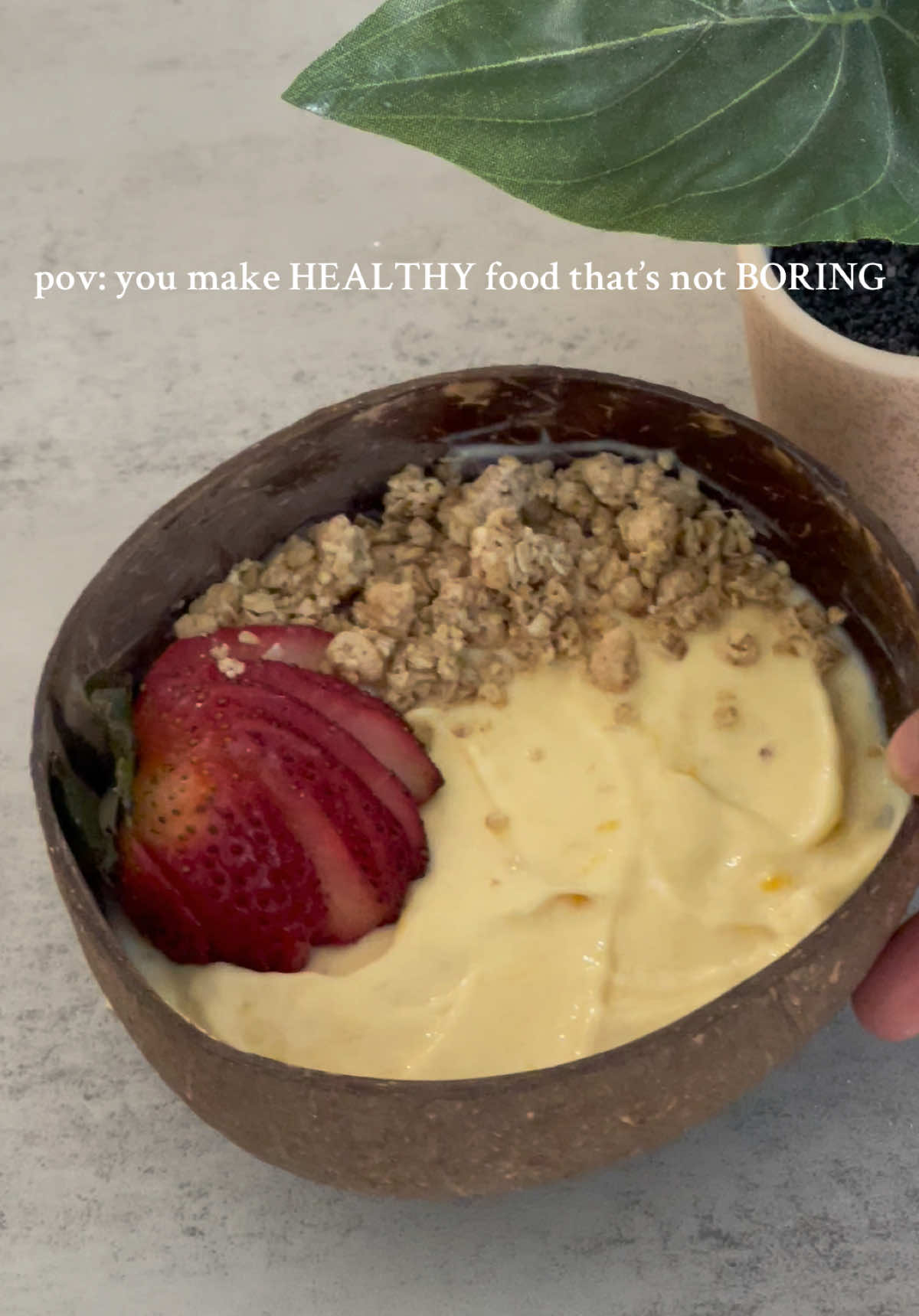 healthier foods dont have to be boring (: #creatorsearchinsights #healthysweets #healthydessert #healthyrecipes #healthycooking #weightlossfood #highproteindessert #desserttiktok #foodvideos 