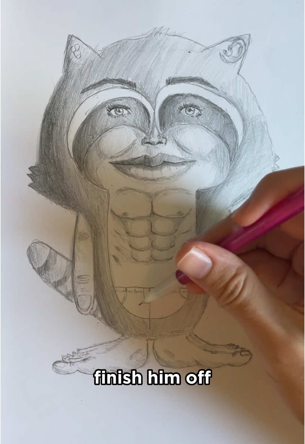 How to Draw a Realistic Raccoon 🦝