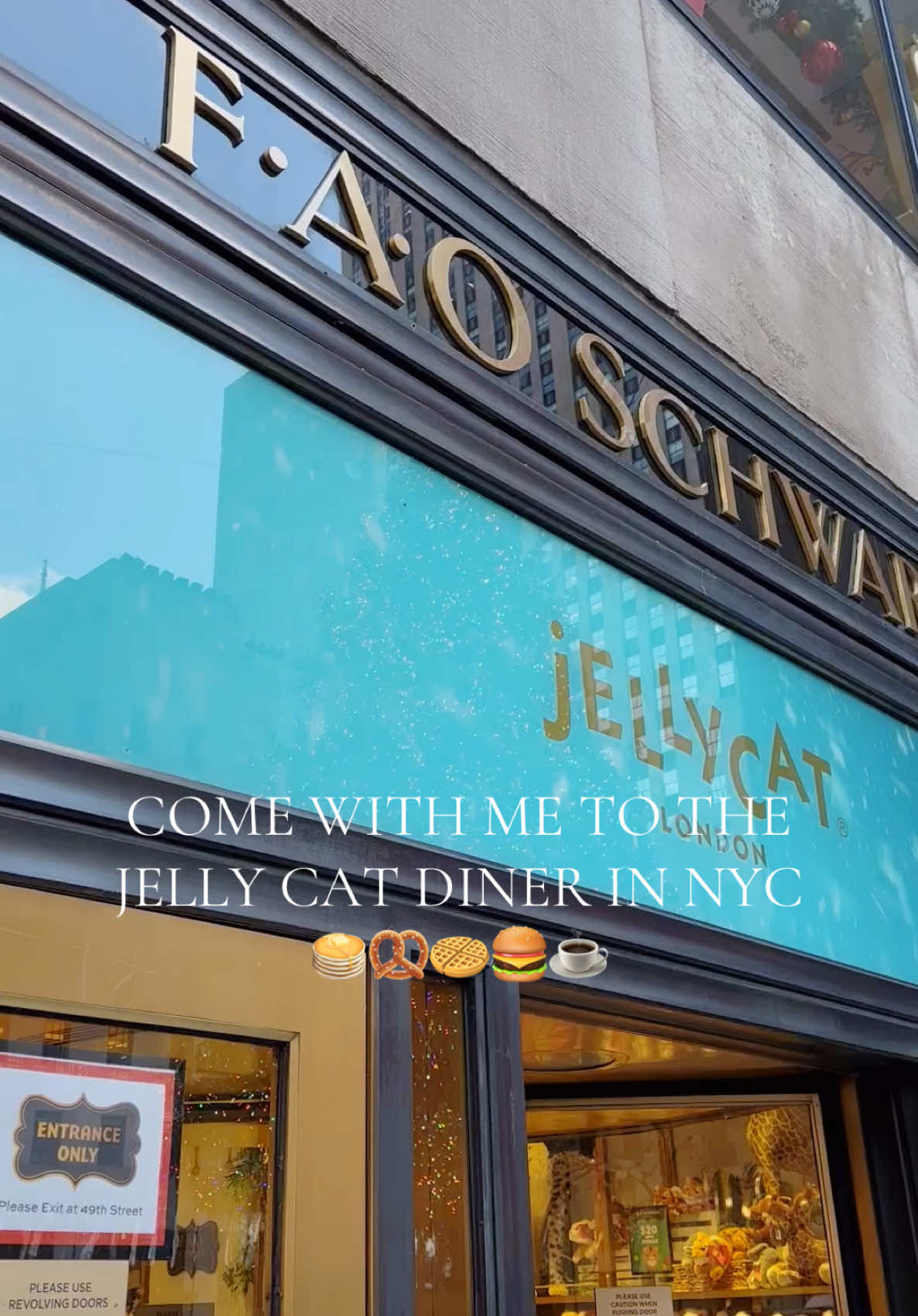 PSA: If you plan to go, they now take reservations only🩵 #jellycat #jellycatdiner #jellycatdinernyc #nycfood #nycchristmas #jellycatcollection #newyorkcity #newyorkchristmas 