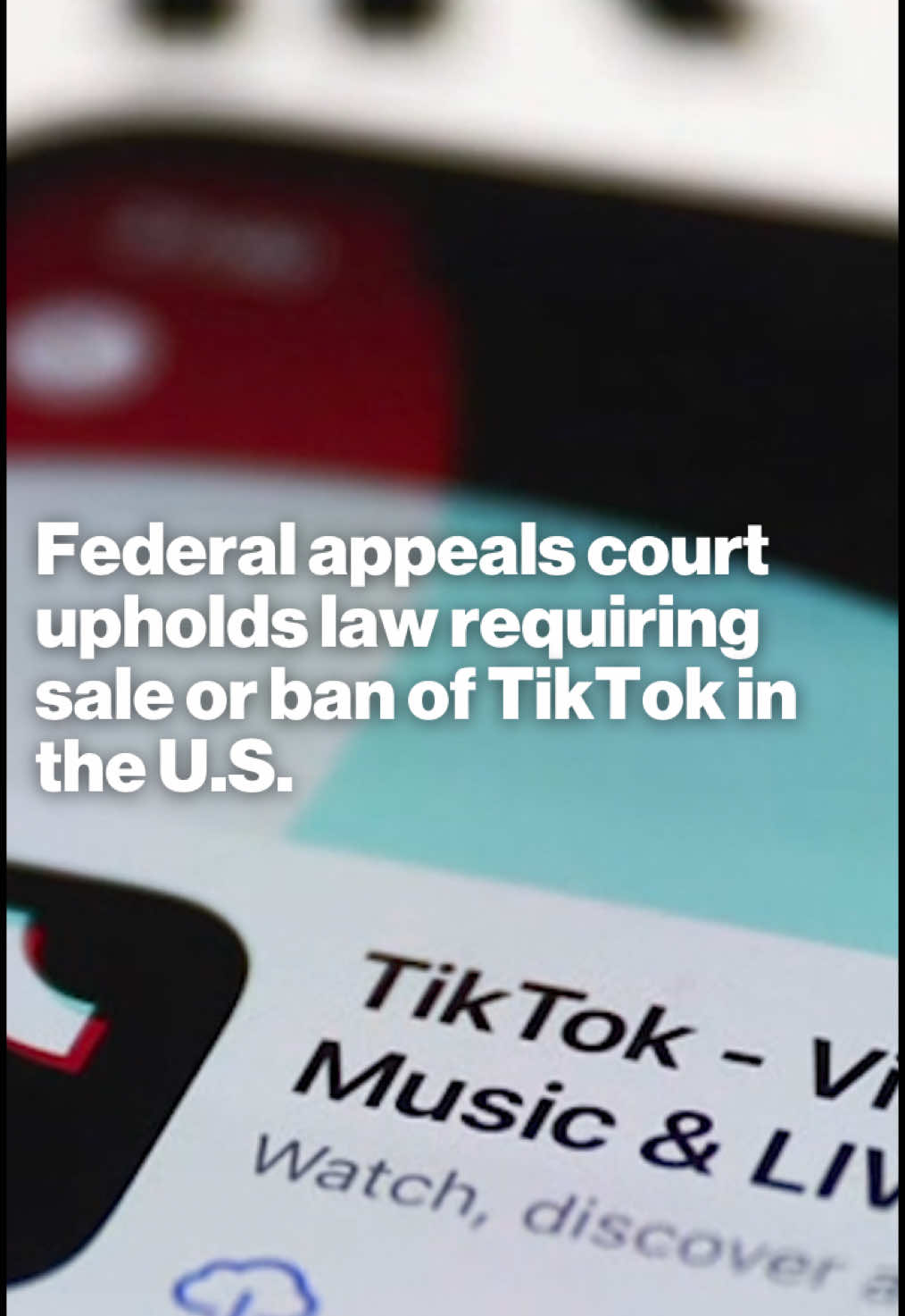 Time is ticking for TikTok users in the U.S. after a federal appeals court upheld a law requiring the social media platform to break ties with ByteDance or be banned in the U.S. by mid January. ABC News contributor Mike Muse weighs in on what this could mean for users, and TikTok’s algorithm. #tiktok #news #algorithm #china #bytedance 