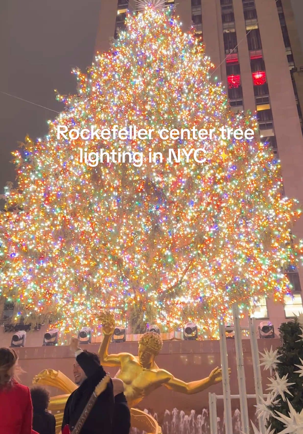 This was beautiful to see in person ✨😍 #nyc #tree #rockefellercenter #christmas 