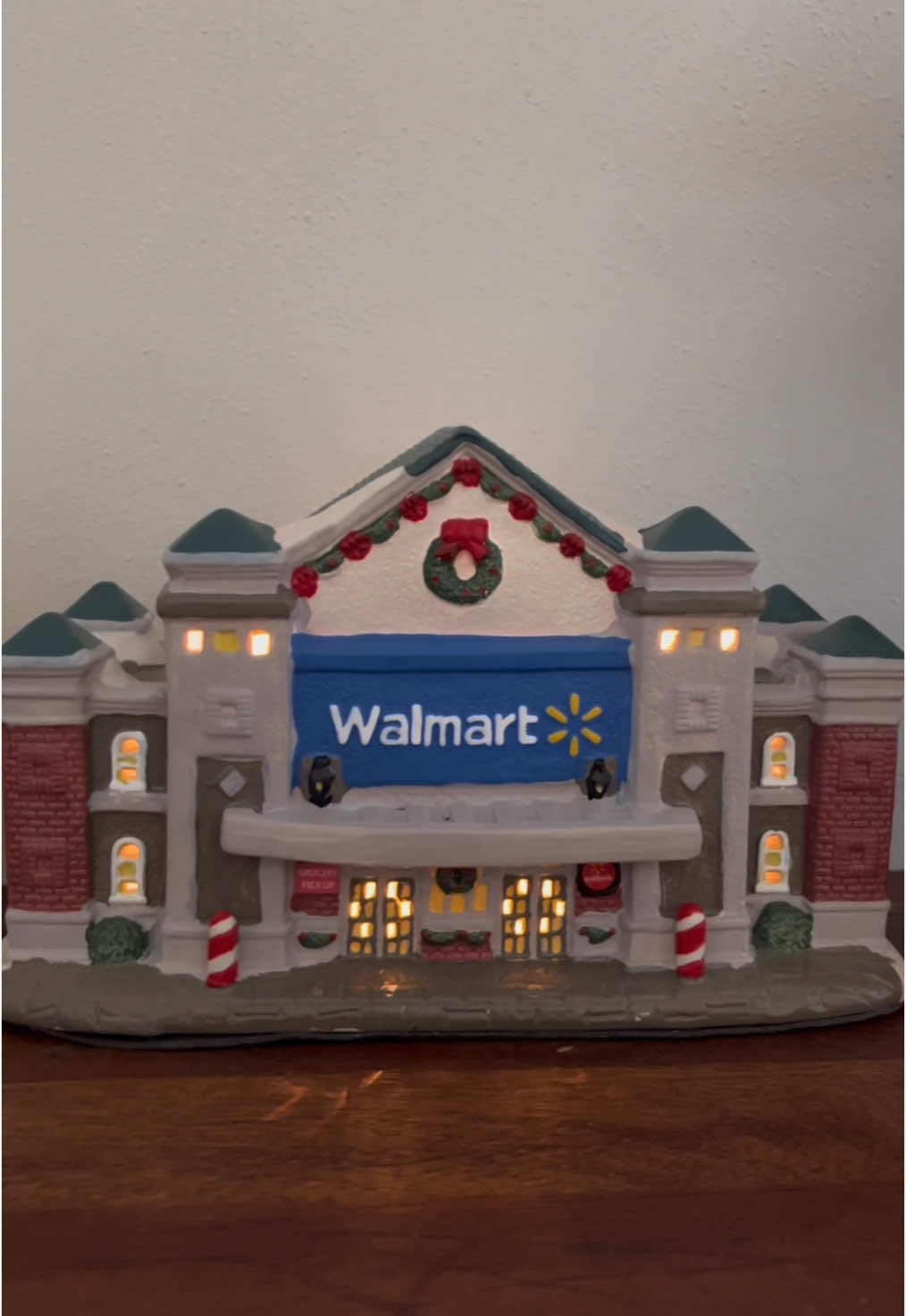 building a holiday village and my mini walmart is the centerpiece ☺️