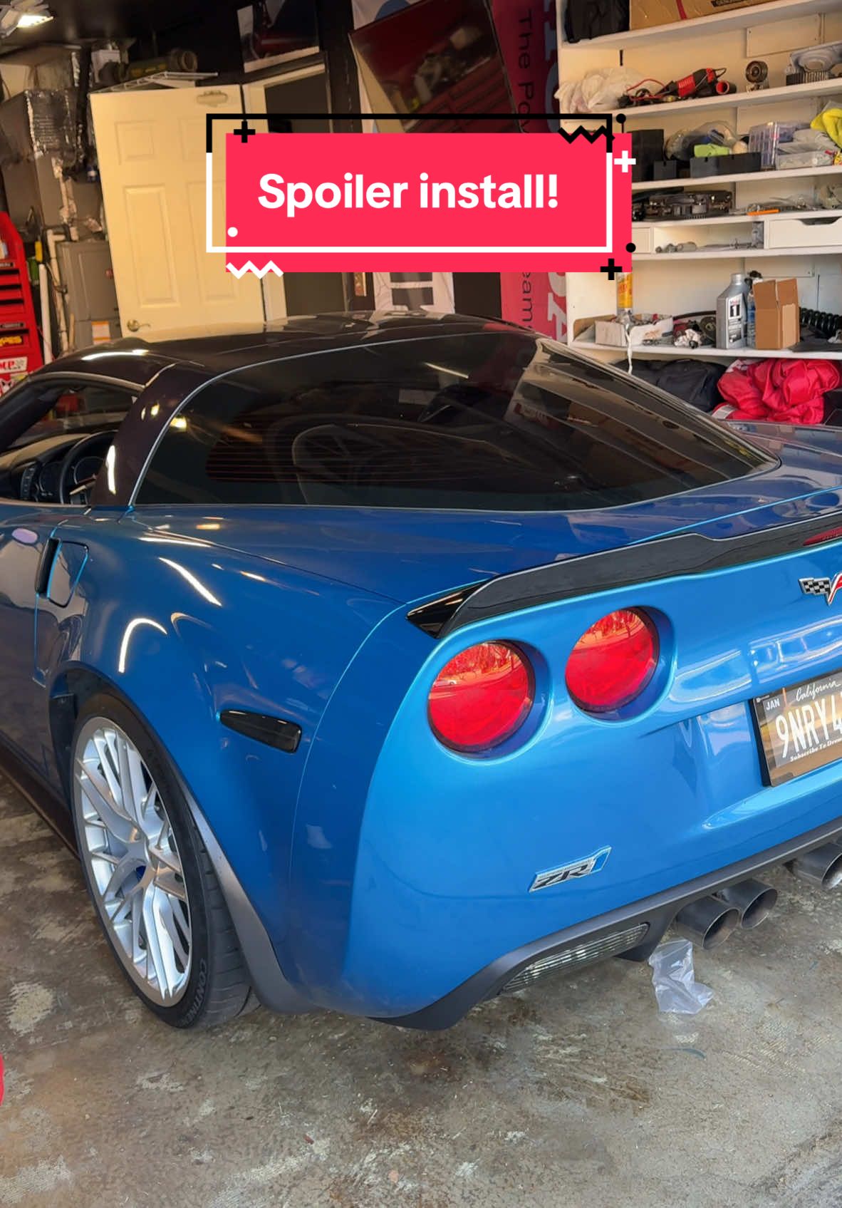 Zr1 Gets a New Spoiler! #carsoftiktok #cartok #corvette