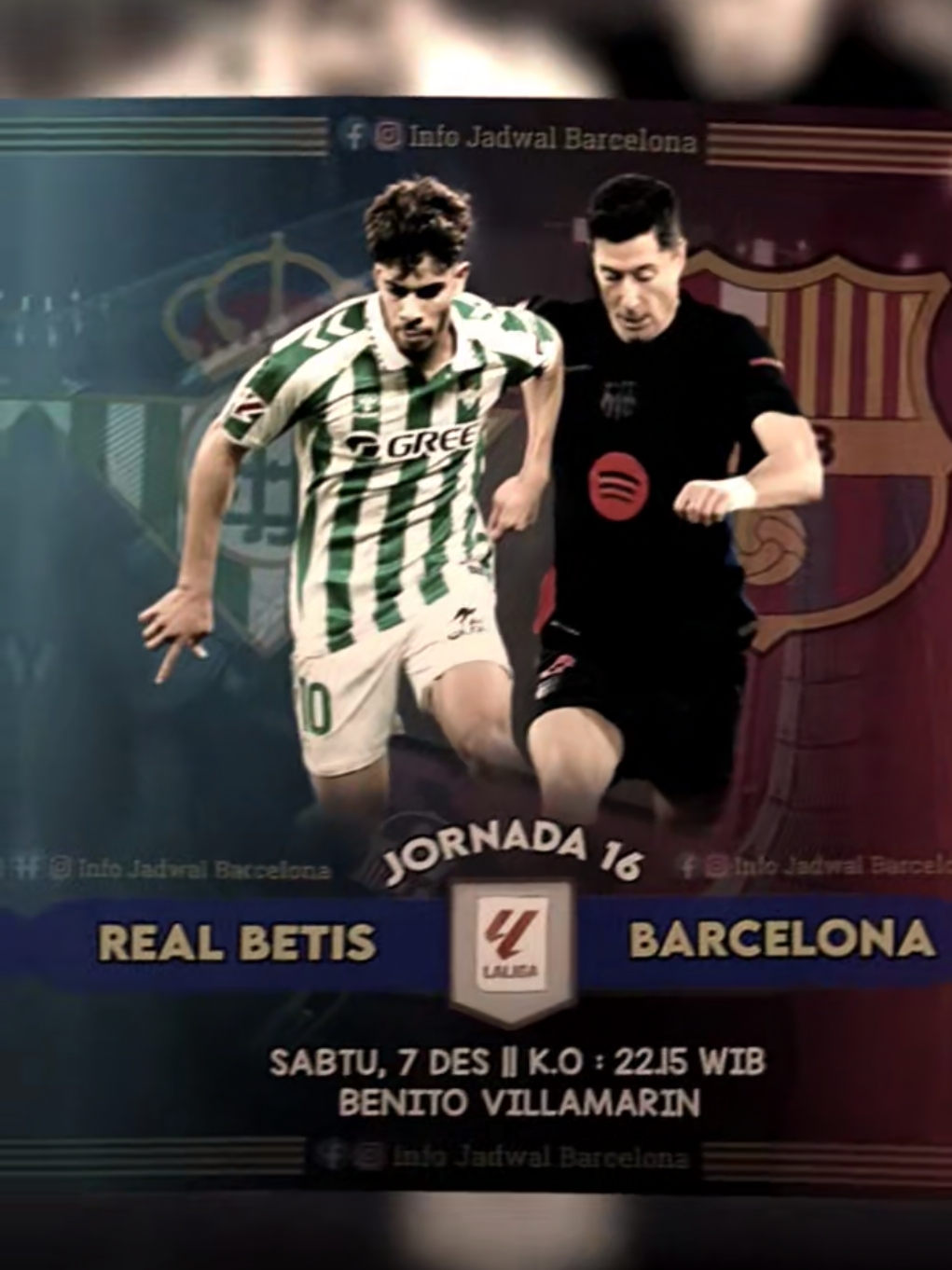 Tebak skor les??? #fcbarcelona #realbetis #laliga #fyp 