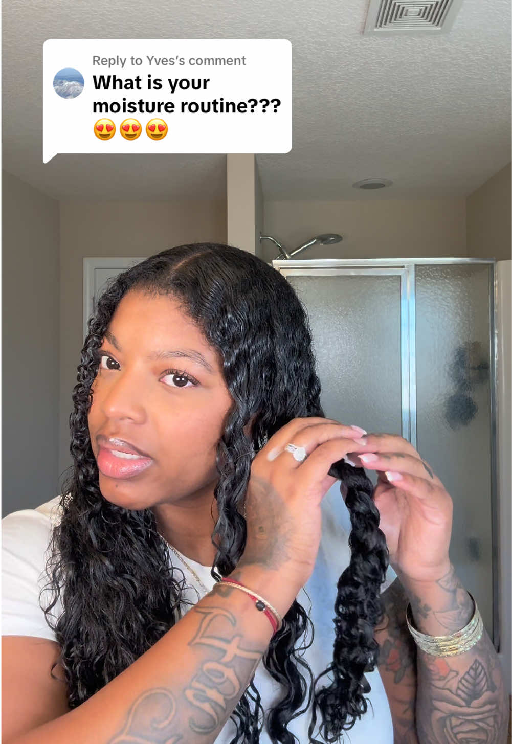 Replying to @Yves My full detailed hair hydration & moisture routine ft. products from @nourishandshinebeauty 💛 #hairtok #fyp #fypシ゚viral #hydratedhair #moisturizedhair #hydratedcurls #curlyhairroutine #lengthretention #healthyhairtips 