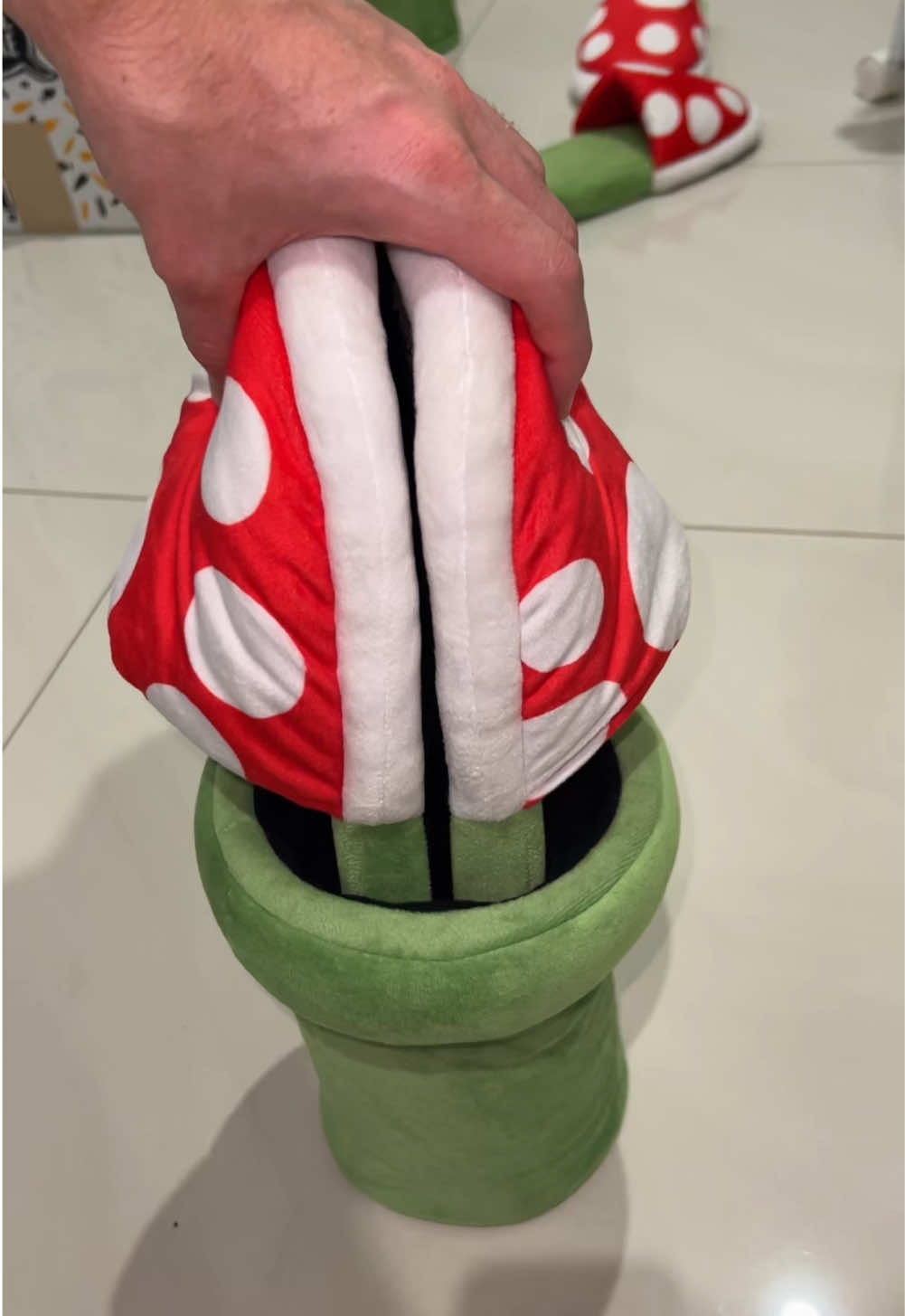 Get Piranha Plant Slippers from 👉 slippeys.com (link in bio) #slippers #mariobros #mario #mariokart 