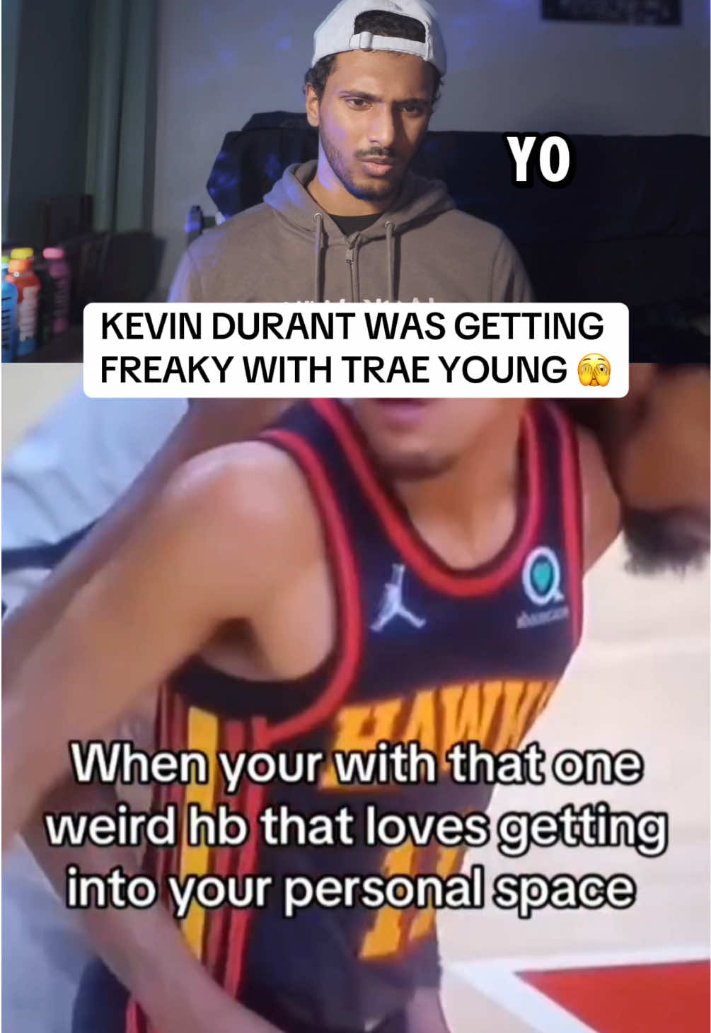 What in the world was going on here 😭 #kevindurant #traeyoung #NBA #ballislife #basketball #freaky 