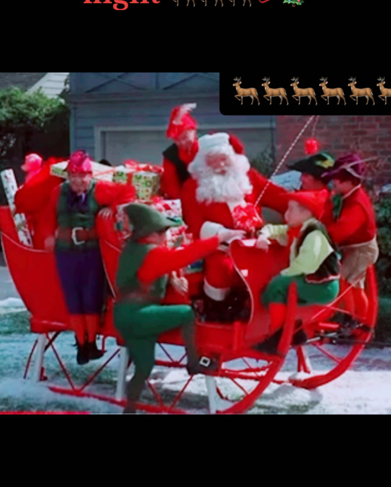 Santa is taking flight from the Stephens home.  #bewitched #funnyvideo #christmas 
