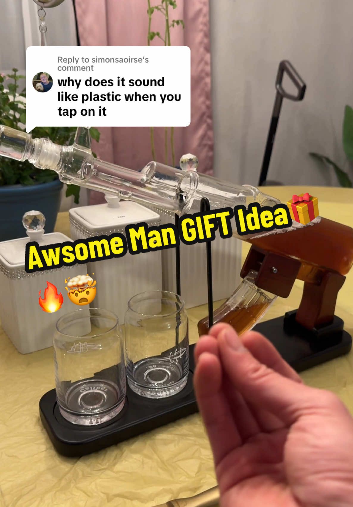 Replying to @simonsaoirse sounds like glass to me🤷‍♂️  #decor #men #gift #giftideas #cool #sale #glass #TikTokShop #viral #fyp 