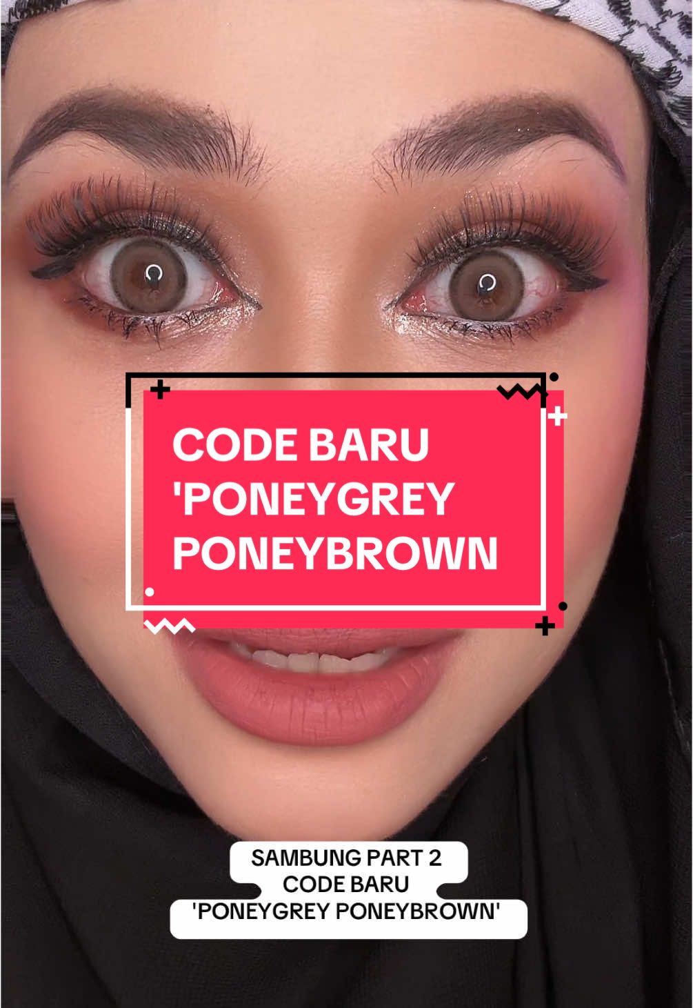 CODE BARU 'PONEYGREY PONEYBROWN ! Sumpah cantikkkkkkk.. love sgt #faboulooks #contactlens #makeup #makeuptutorial #beauty 