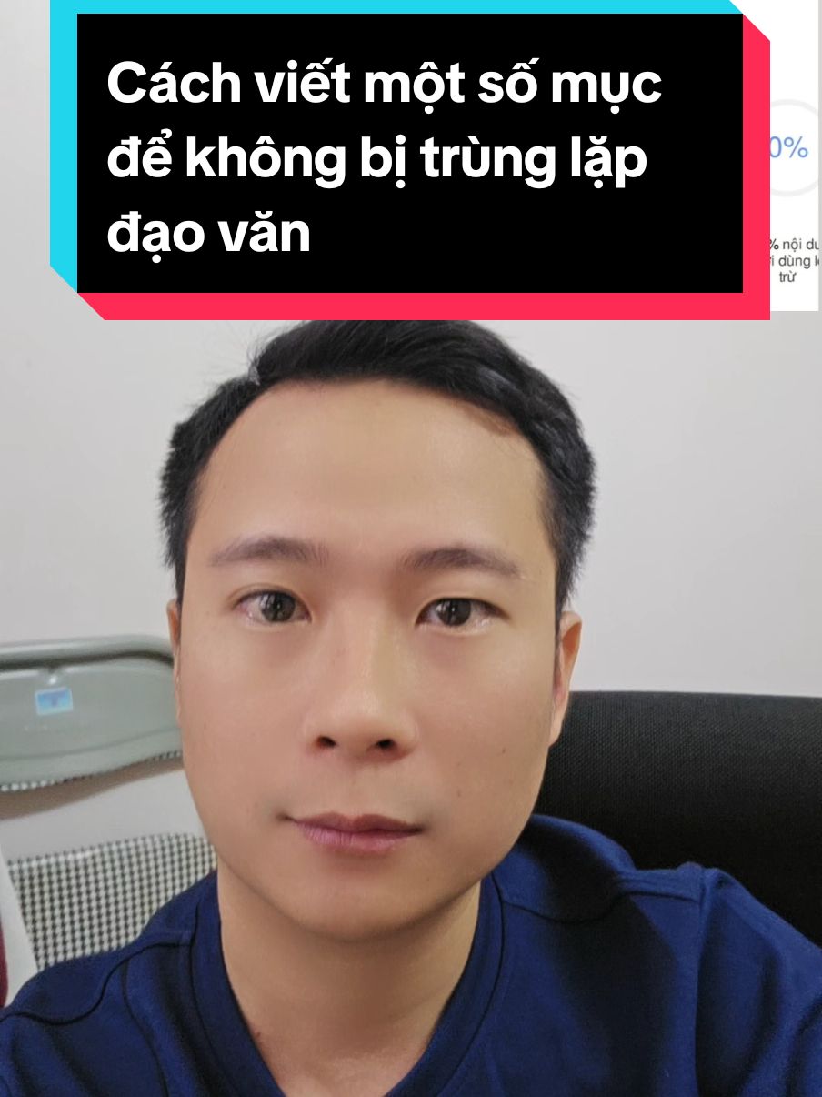 Trả lời @thy.dung6248 Cách viết một số nội dung để không bị trùng lặp đạo văn không đáng có.#thayphongdang #turnitin #checkdaovan #thacsi #nghiencuukhoahoc #khoaluantotnghiep 