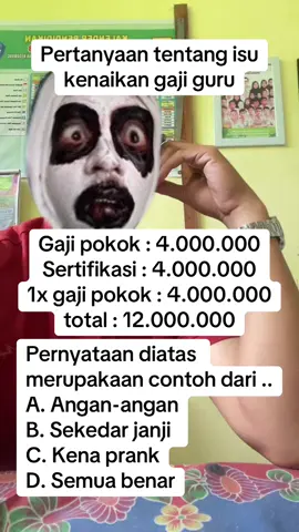 Masih jadi perdebatan netizen - kenaikan gaji guru