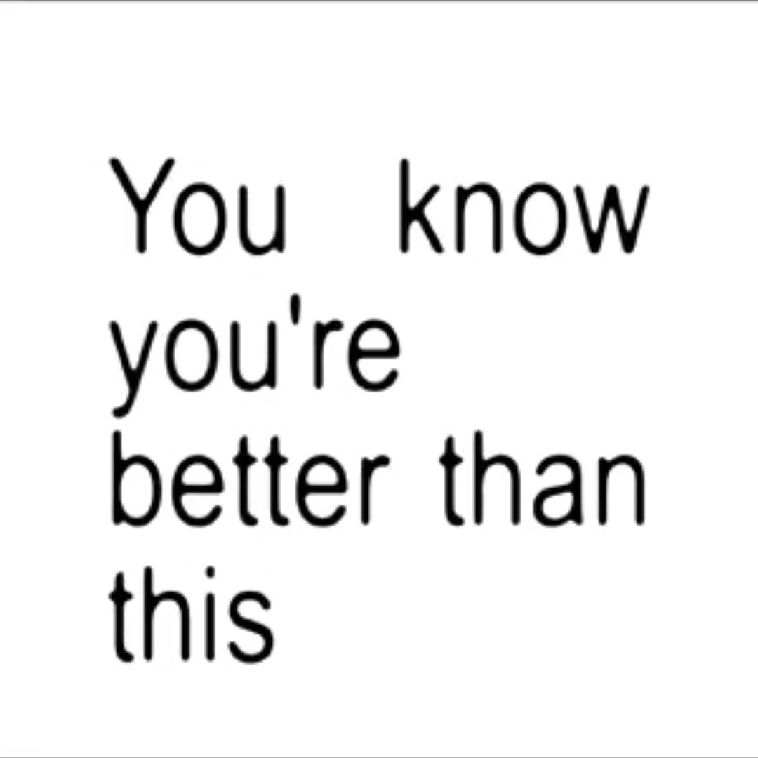 ⋆˙You know you're better than this⋆.˙  :: . . . #fy #song #lyrics #lyricvideo #headlock #mouthwashing 