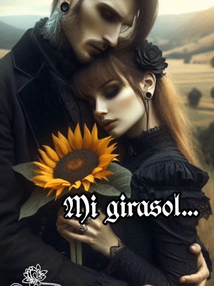 Mi Girasol... #PoesíaVisual #frasesdeamor #frasescortas #romancegotico #amoreterno #amoroscuro #parati #paradedicar #imagenesgoticas #foryou #poesíavisual  @Letras Góticas @Paul Raven 