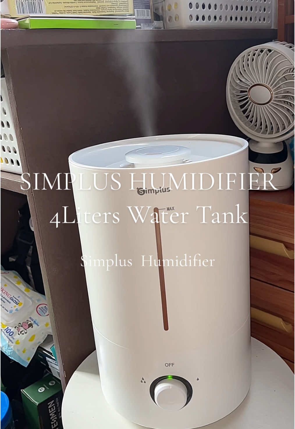 Simplus Humidifier 4Liters water tank Capacity #simplus  #humidifier  #simplusph #humidifierdifuser #homeliving #homedecor #aromadiffuser 