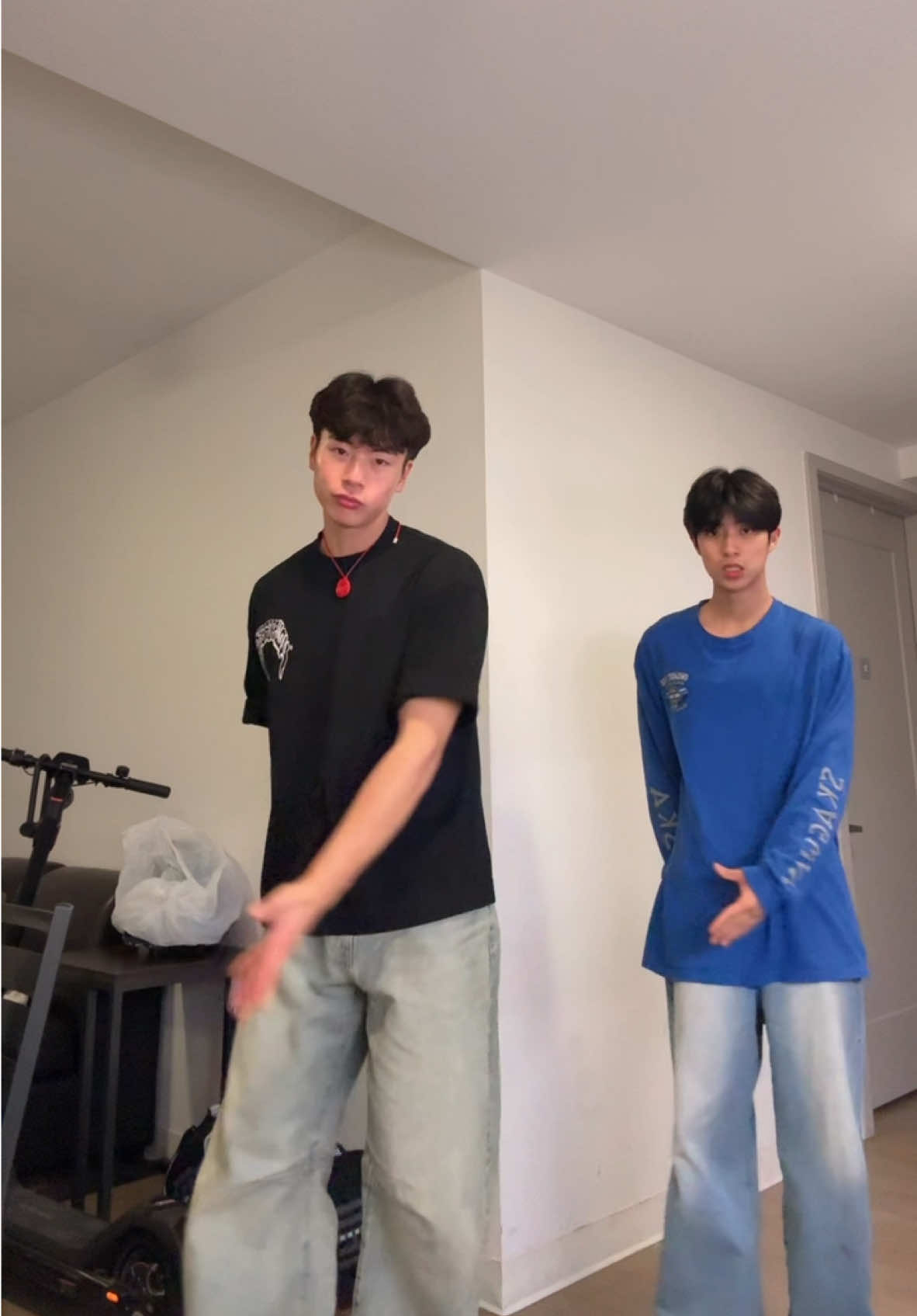 just two chill dudes vibing #fyp #foryoupage #dance #duo #chill #chilldude #viral #asian 