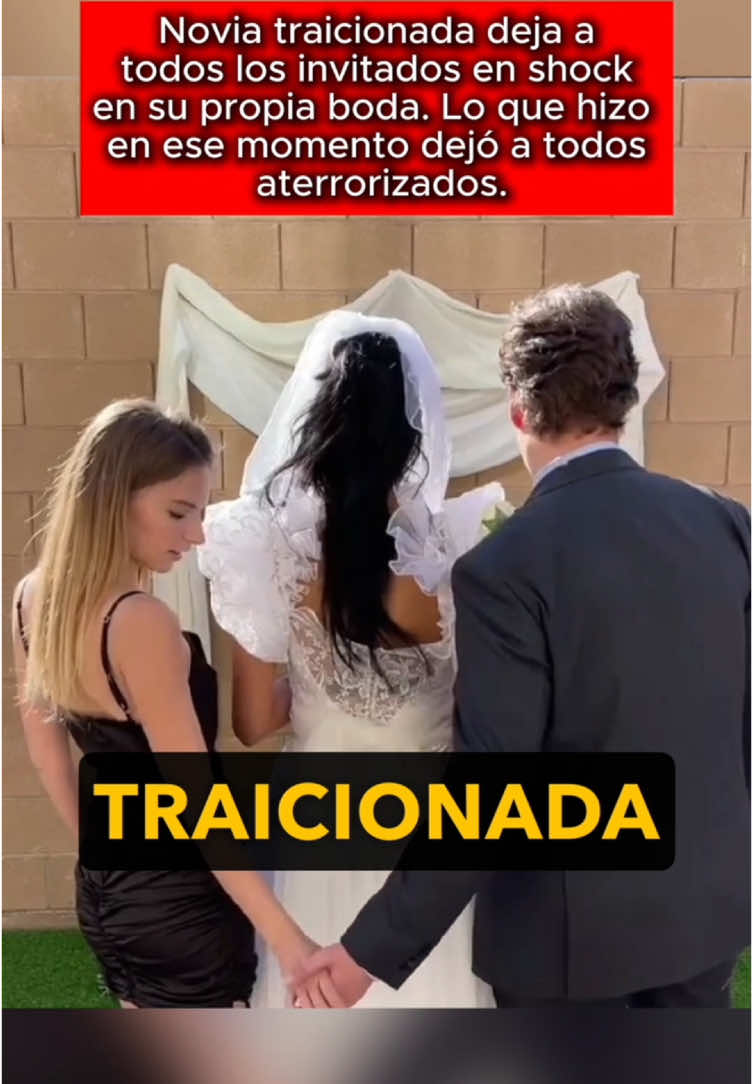 Novia traicionada deja a todos los invitados en shock en su propia boda. Lo que hizo en ese momento dejó a todos aterrorizados. #usa #us #LearnOnTikTok #truestory