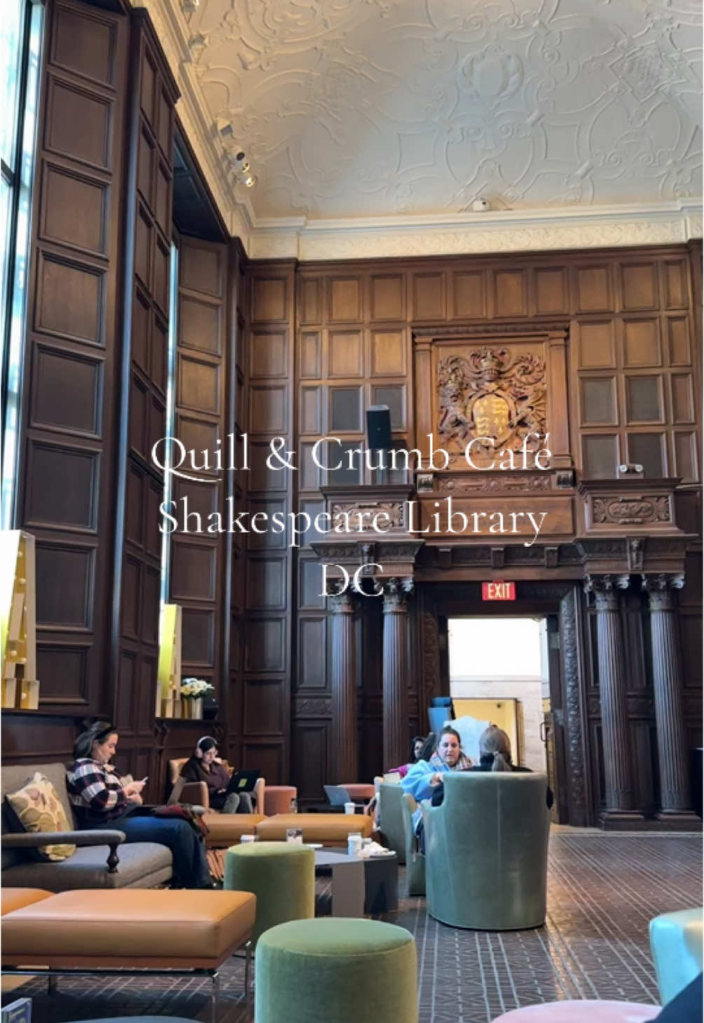 Quill & Crumb Cafe, Folger Library #coffeetiktok #shakespeare #library #dccoffee 