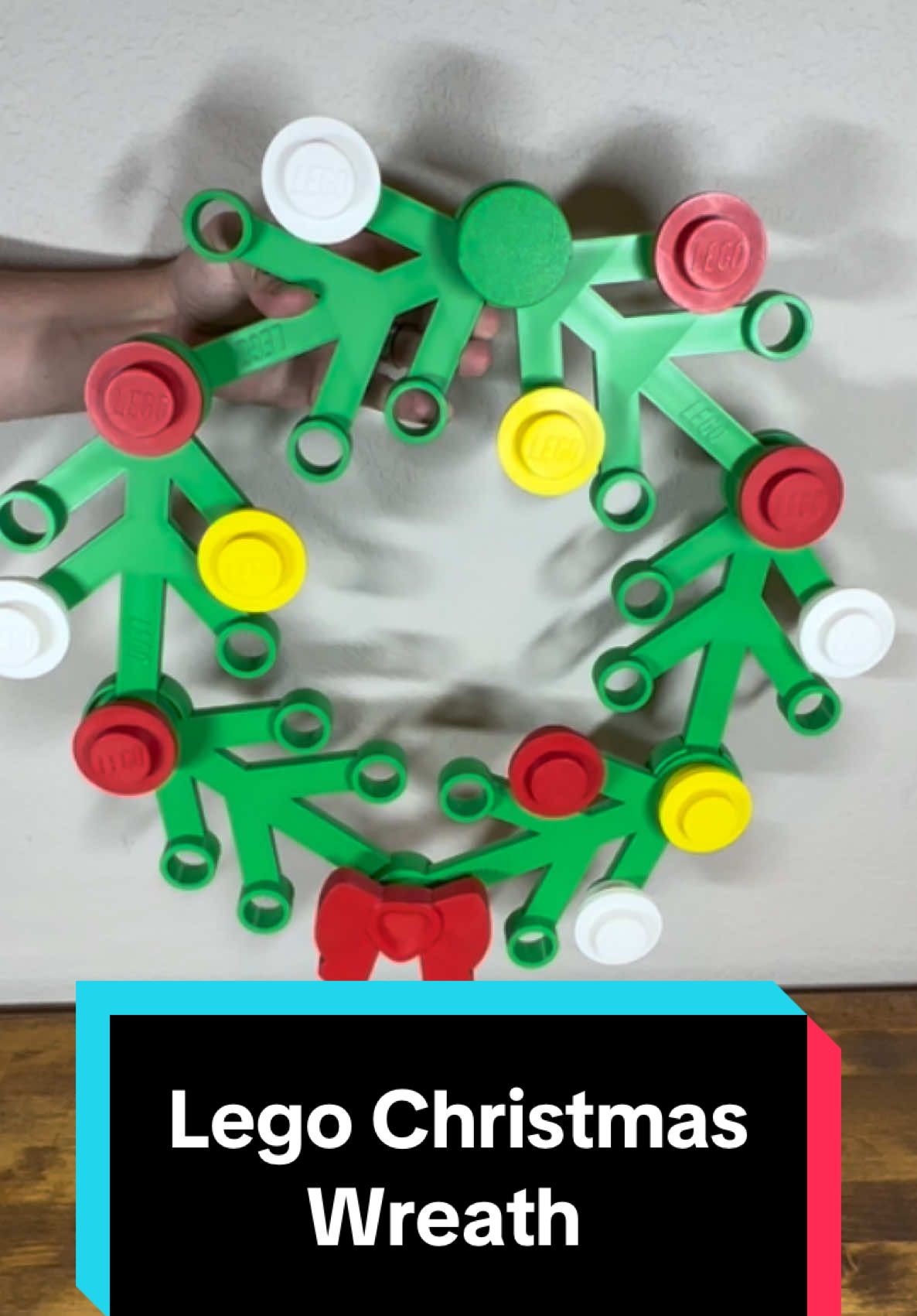 Lego Christmas Wreath 3D print #3Dprinted #3dprinting #3dprinttok #asmr3dprinting #asmr #asmrsounds #lego #christmas 