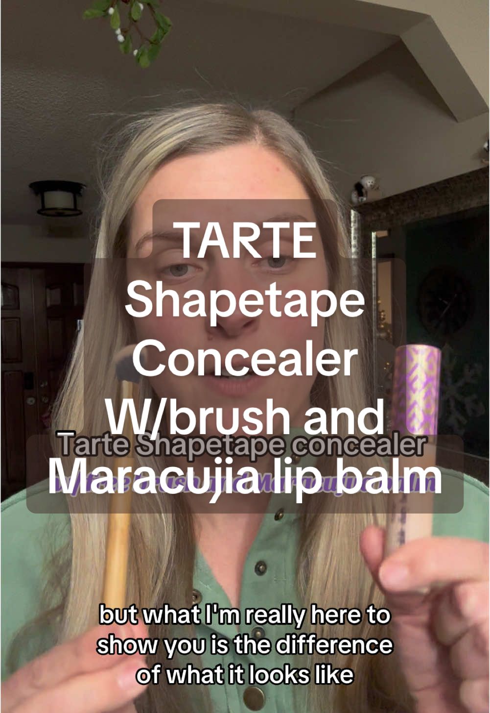 This trio is a great deal right now!  When you purchase the shapetape concealer, you are getting the concealer brush and lip balm for free. Such an amazing deal. Shapetape is a full coverage concealer for any area on the face and blends super well!  Also free shipping! #tartecosmetics #tarteshapetape #shapetape #MakeupRoutine #concealer #concealerbrush #maracujajuicylip #makeupdeals #tiktokshopholidaydeals #stockingstufferideas 