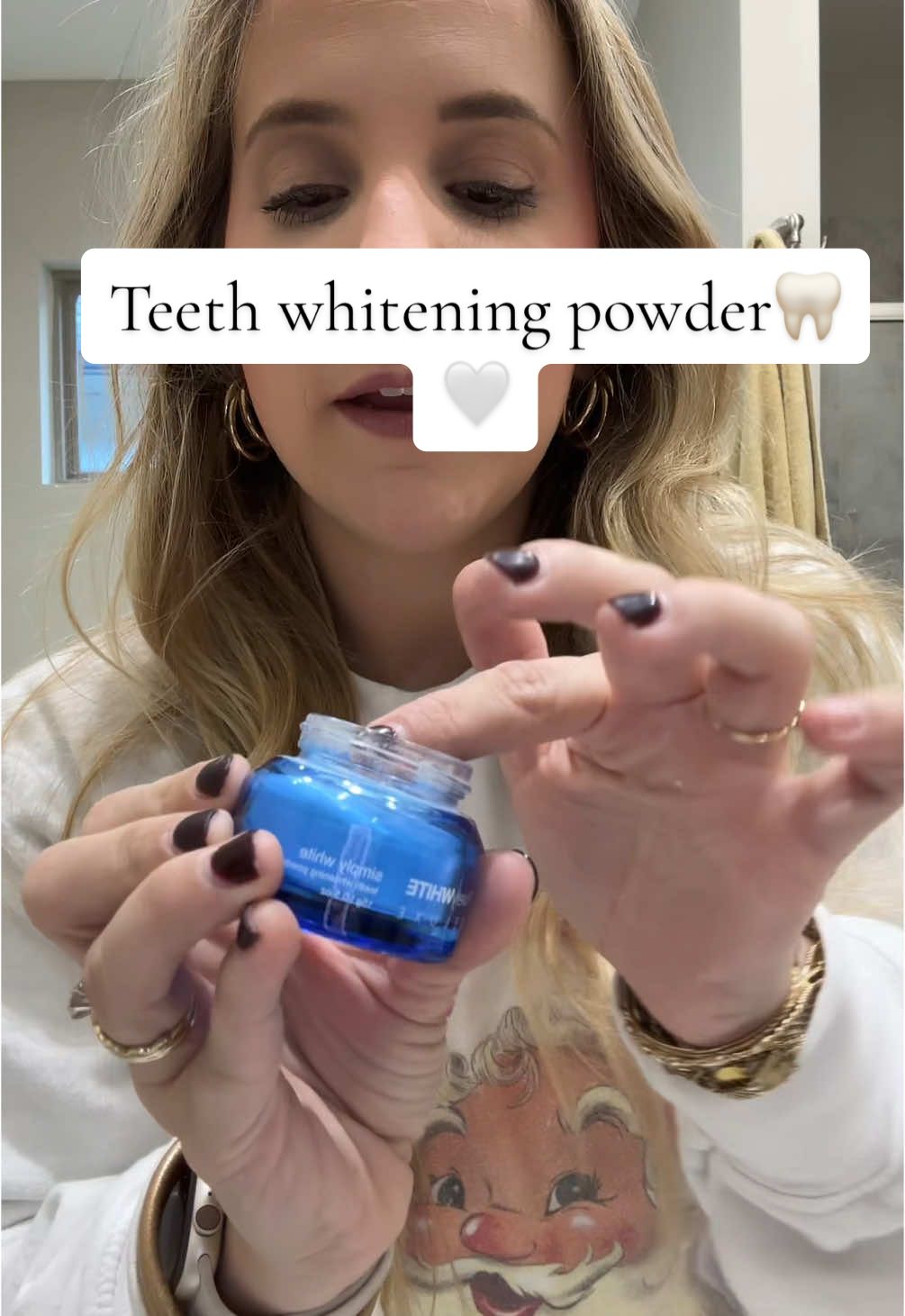 My favoritee teeth whitening powder #teeth #teethcare #teethtok #teethwhiteningkit 