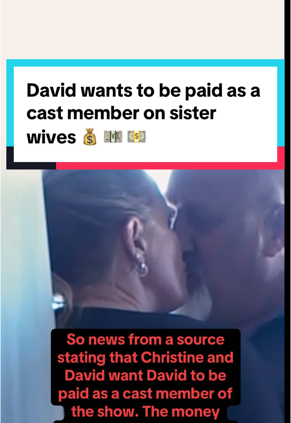 So news from a source stating that Christine and David want David to be paid as a cast member of the show. The money would be divided 6 ways instead of 5. Apparently Janelle is ok with the idea. Did the children get any savings accounts or trusts in their names as children working on a show? Did Christine request the same for Mykelti who has shares births, wedding and everything else on the show? Are any of thr adult children getting money from TLC? #meribrown #janellebrown #sisterwives #sisterwivestiktok #christinebrown #robynbrown #sisterwivestlc #kodybrown 