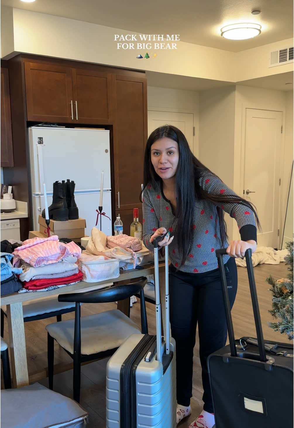 Big bear this weekend woooo! 🤪 #MomsofTikTok #momlife #momtok #youngmom #dayinmylife #spendthedaywithme #traveltok #travelwithme #packwithme #packingasmr #asmrsounds #asmr #bigbear #bigbeartrip #Vlogmas #vlogmas2024 