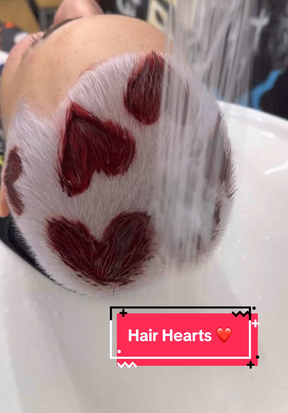 Expo Pen is my new best friend. Second HEART session on my boy!! Used permanent color by @pravana and the best lightener @BlondeSolutions  #hairtattoo #hairart #hearts #barber #fyp #foryoupage #platinumhair #platinumblonde #platinum #hairtok #menshair #haircolor #hairstyle #art 