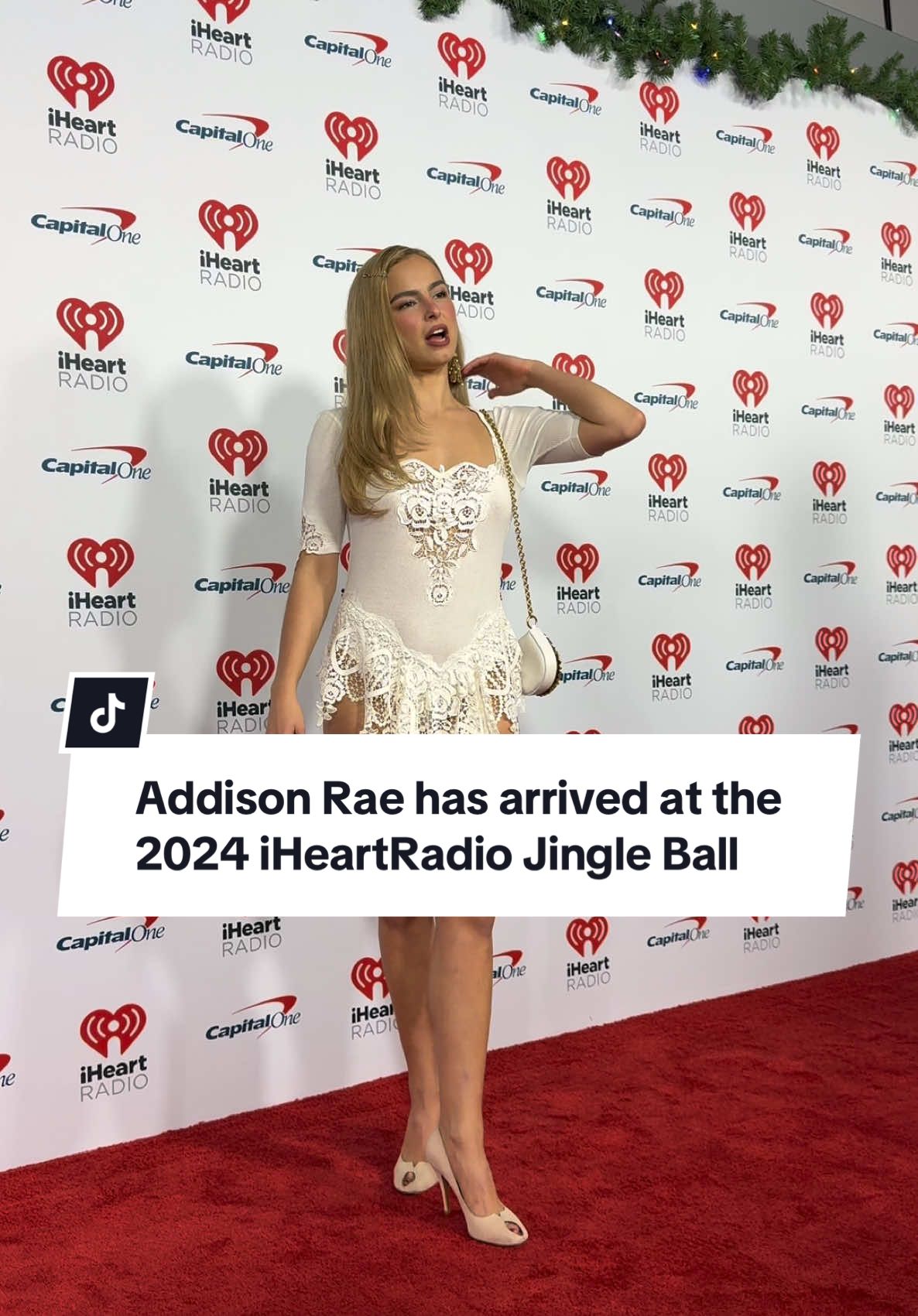 @Addison Rae has arrived at the 2024 iHeartRadio Jingle Ball 🤩 #addisonrae #redcarpet #iHeartradiojingleball #2024 