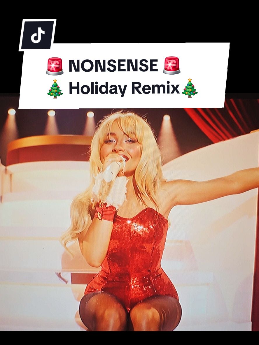 🚨NONSENSE - Holiday Remix🚨 #sabrinacarpenter #shortnsweettour #shortnsweet #viral #trending #fyp #fruitcakesabrina #itschristmasseason #Christmasspecial #anonsensechristmasspecial #sabrinachristmas #sabrinacarpenterchristmas #Christmas #sabrinanetflix #sabrinacarpenternetflix #sabrinacarpenterchristmasspecial #newposition #junoposition #sabrinajuno #outfitssabrinacarpenter #nonsense christmas #nonsenseholiday #nonsenseholodayremix #nonsense