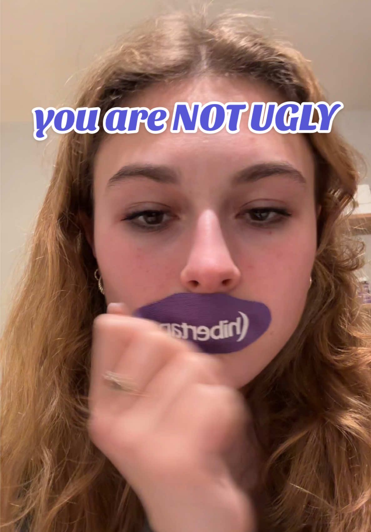 YOU ARE NOT UGLY. this stuff WORKS  #mouthtape #GlowUp #transformation #healthysleep #sleep #botox #jawline #greenscreen 