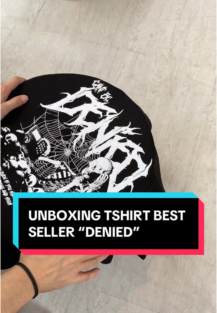 Unboxing Best Seller Tees “ Denied “ #tomsproject #megaguncang1212 #tshirt #bestseller 