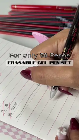 Kung madalas mag pa no erasure policy teachers nyo, Need mo na to bih😂 #erasablepen #erasablegelpenset #affordablegelpenset 