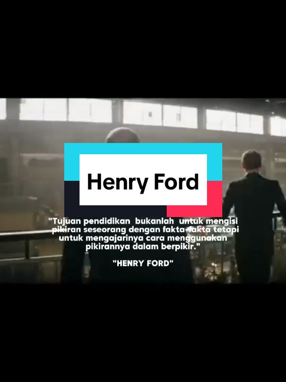 Henry Ford (Dearborn, 30 Juli 1863 - 07 April 1947) merupakan pendiri Ford Motor Company dan dianggap menciptakan kelas menengah di masyarakat Amerika. Ia termasuk yang pertama menerapkan sistem produksi ban berjalan dalam produksi massal mobil yang terjangkau harganya. Selain itu, ia juga memiliki kepedulian yang besar dengan mendirikan Ford Foundation, sebuah yayasan sosial besar di dunia. Prestasi ini tak hanya merevolusi produksi industrial, tetapi juga memberi pengaruh besar pada budaya modern, sehingga banyak teoritikus sosial menamai fase sejarah ekonomi dan sosial ini sebagai 