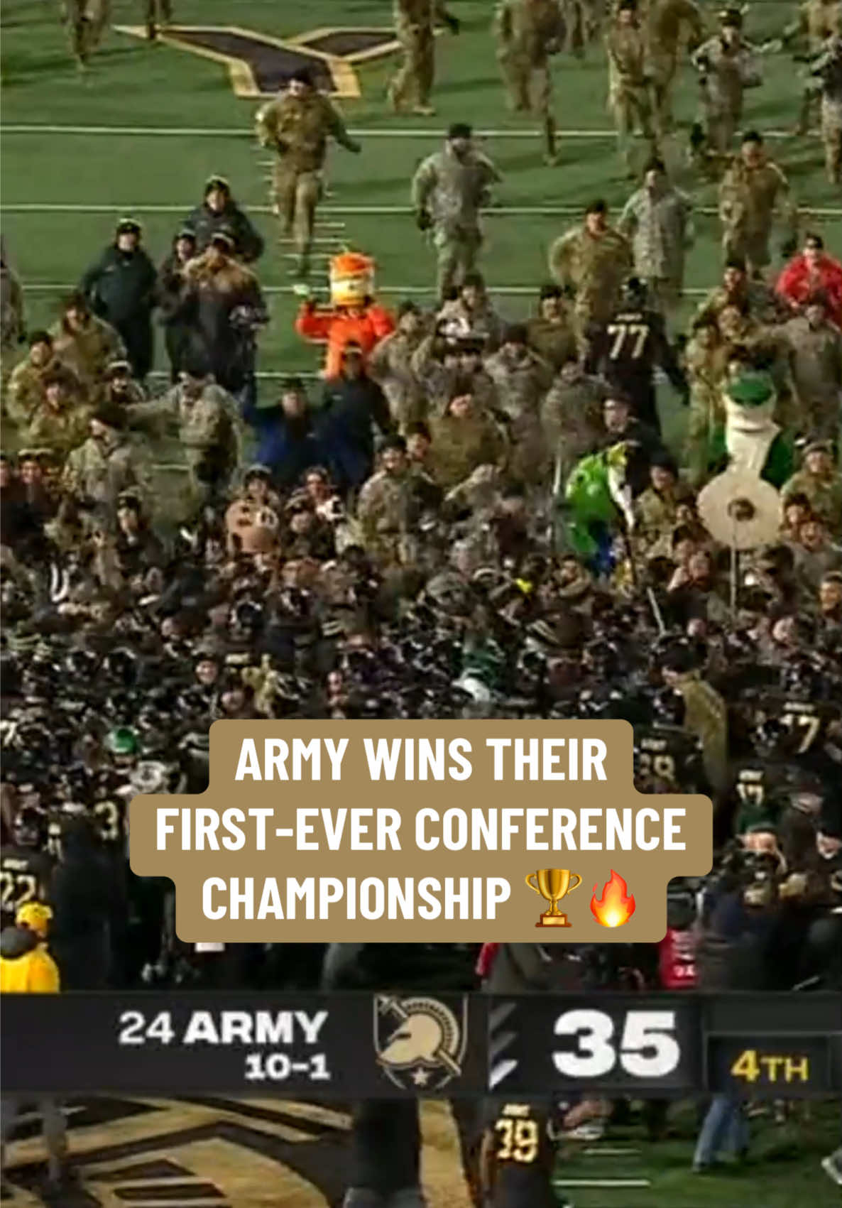 AMERICAN ATHLETIC CONFERENCE CHAMPIONS 🏆💪 #army #tulane #cfb #CollegeFootball #football 