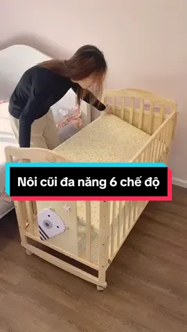 Nôi cũi đa năng 6 chế độ tiện lợi cho bé từ 0-12 tuổi Đa Năng - An Toàn - Tiện Lợi#honanife #noicuidanang #noicuichobe #giuongghepchobe #giuongtreem 