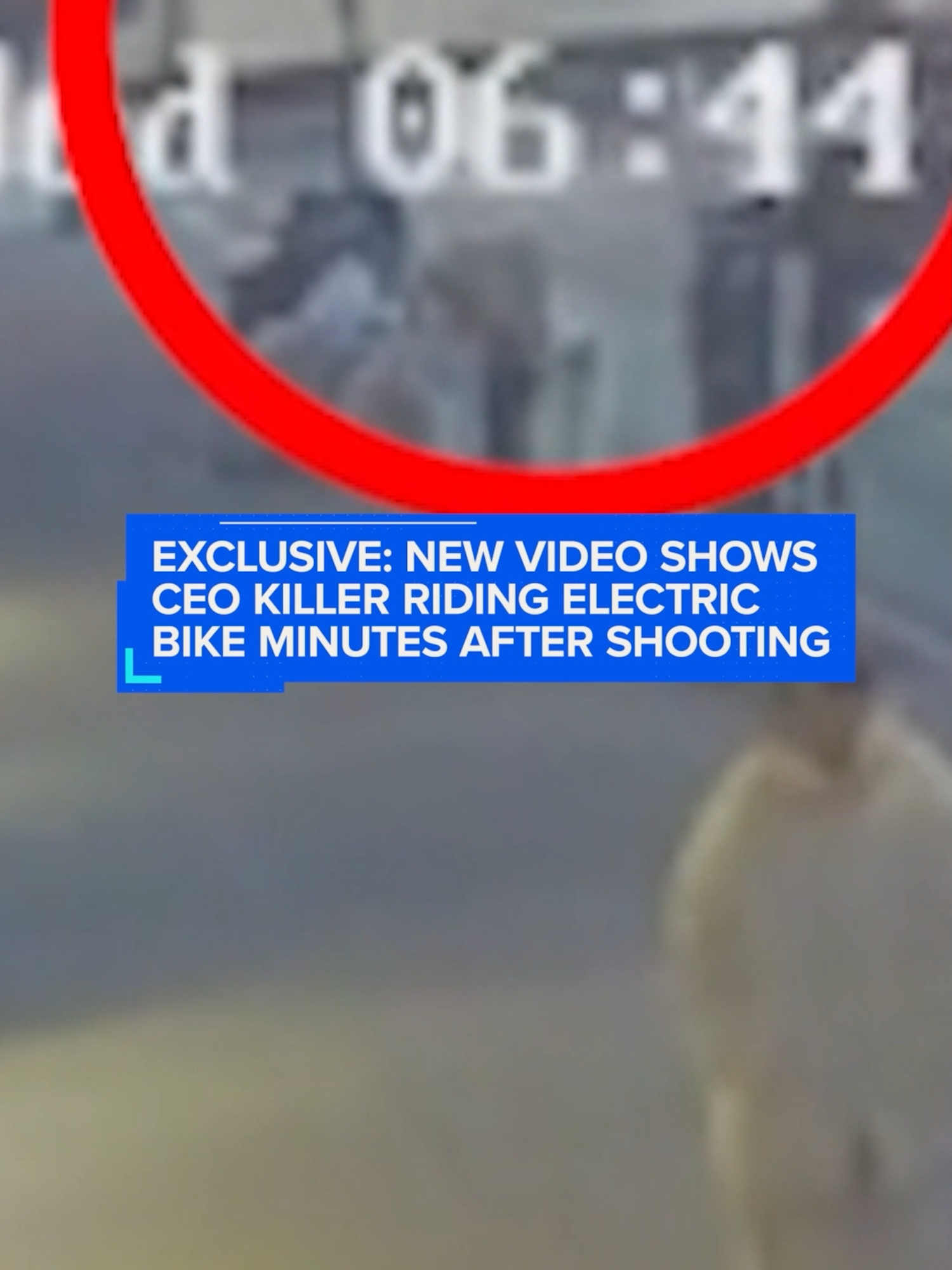 Exclusive footage obtained by NewsNation shows the suspect in the killing of UnitedHealthcare CEO Brian Thompson entering Central Park from the bike lane on 6th Avenue, just minutes after the shows the fatal shooting. #Banfield