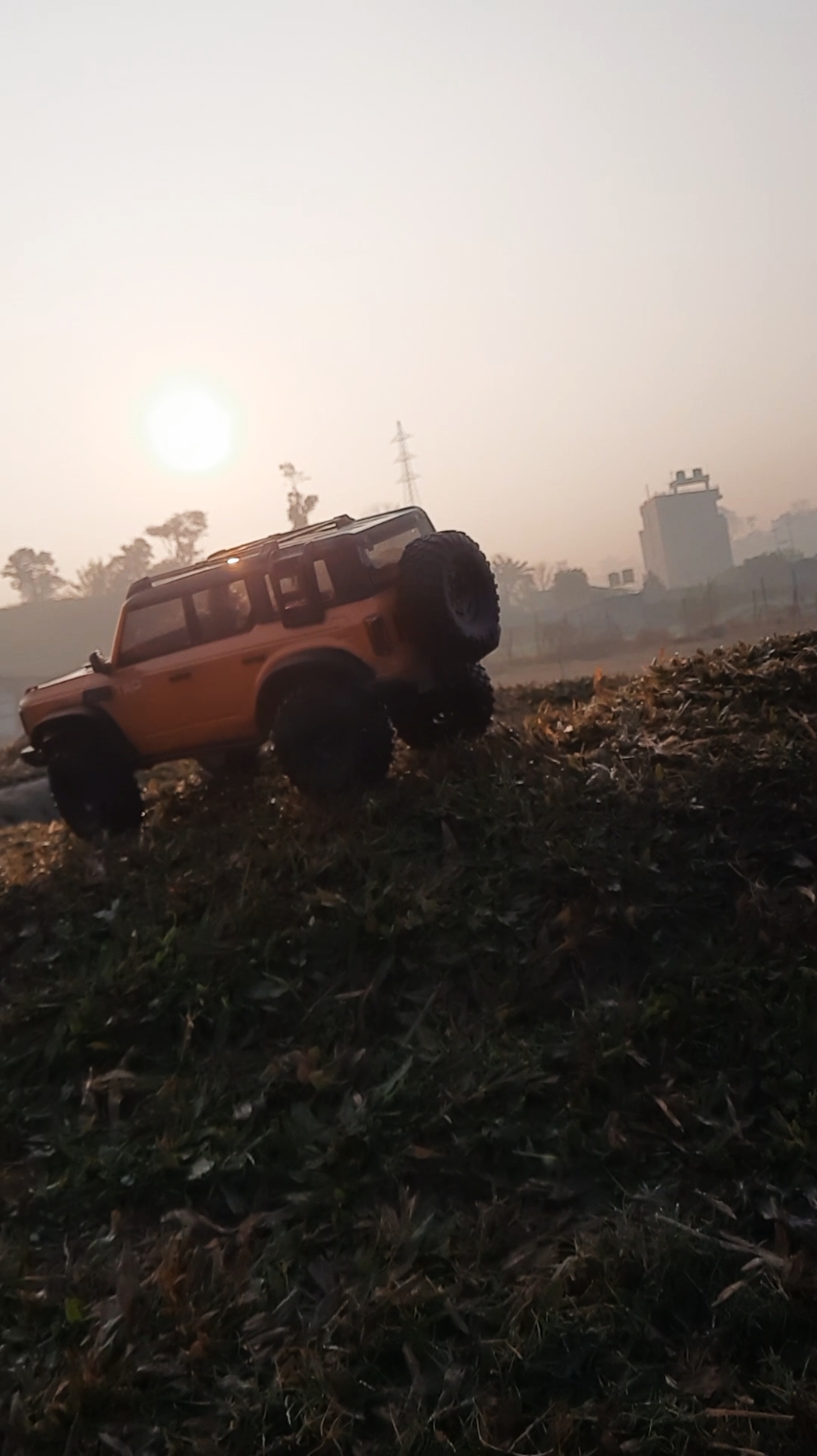 Early morning weekend crawling with the Bronco  #RcCrawlerNepal #bronco #hbr1001 #traxxastrx4 #rccrawler #rccar #offroadrc #offroad4x4 #tiktokkathmandu #tiktoknepal #nepal 🇳🇵