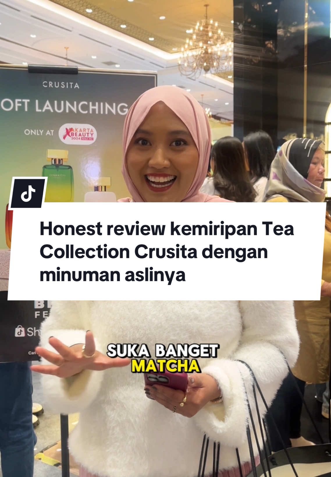 Honest review kakaknya yang bilang kalau Tea Collection Crusita persis kaya minuman aslinya🥰 nah kalau kalian penasaran juga kalian bisa langsung dateng ke booth kita ya di jakarta x beauty sampe tgl 8 desember nanti 😉 #parfumcrusita #rekomendasiparfum #parfumtiktok #parfumviral #parfum #parfumrecomended #jakartaxbeauty2024 #semuabisamenikmatea