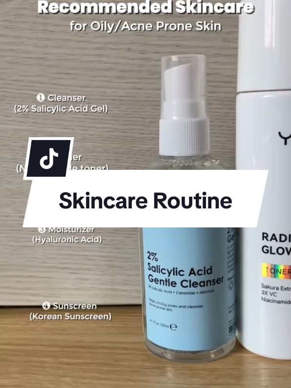 Morning Skincare routine for oily/acne prone skin. This combo helps your skin pimple-free and makes your skin soft and glowing without irration. #cleanser #toner #moisturizer #sunscreen #bestmorningskincare #skincare #morningskincare #bestskincare #sequence #skincaretutorial 