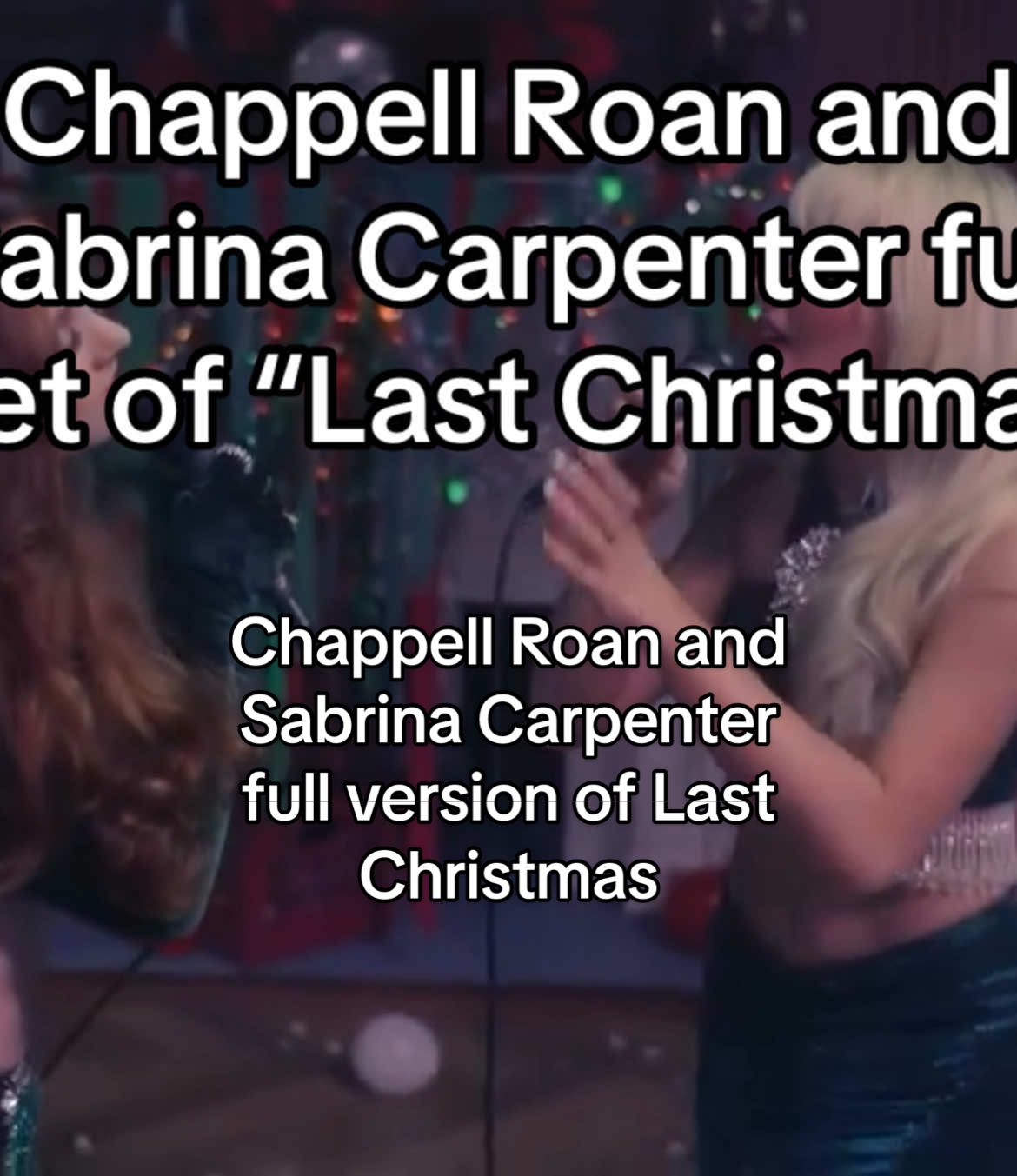 will be in loop for the next 5 years @chappell roan @Sabrina Carpenter #chappellroan #sabrinacarpenter #nonsensechristmas #netflix #fyp #foryou #foryoupage 