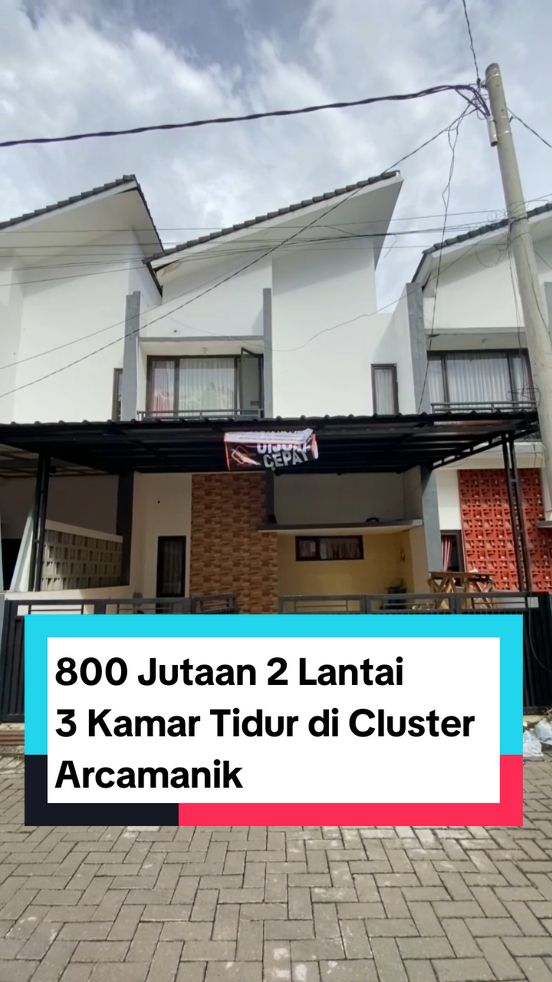 Rumah 2 Lantai 3 Kamar Tidur di Cluster Arcamanik  🌟Luas Tanah 75 - Luas Bangunan 110 🌟3 Kamar Tidur - 3 Kamar Mandi 🌟Listrik 2200 VA - Air PDAM  🌟2 Carport - SHM & IMB  Harga 885 Juta Informasi Lengkap dan Survey :  ☎️Call/WA 0877-8660-8305 (Vivia) #rumahbandung #rumahbandungmurah #rumaharcamanik #rumahbandungtimur #inforumahbandung 